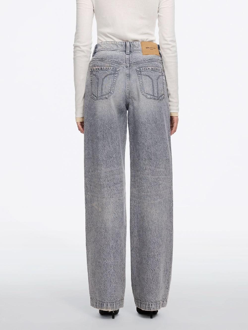 Miss Sixty LIGHT GRAY STRAIGHT-LEG JEANS LIGHT GREY