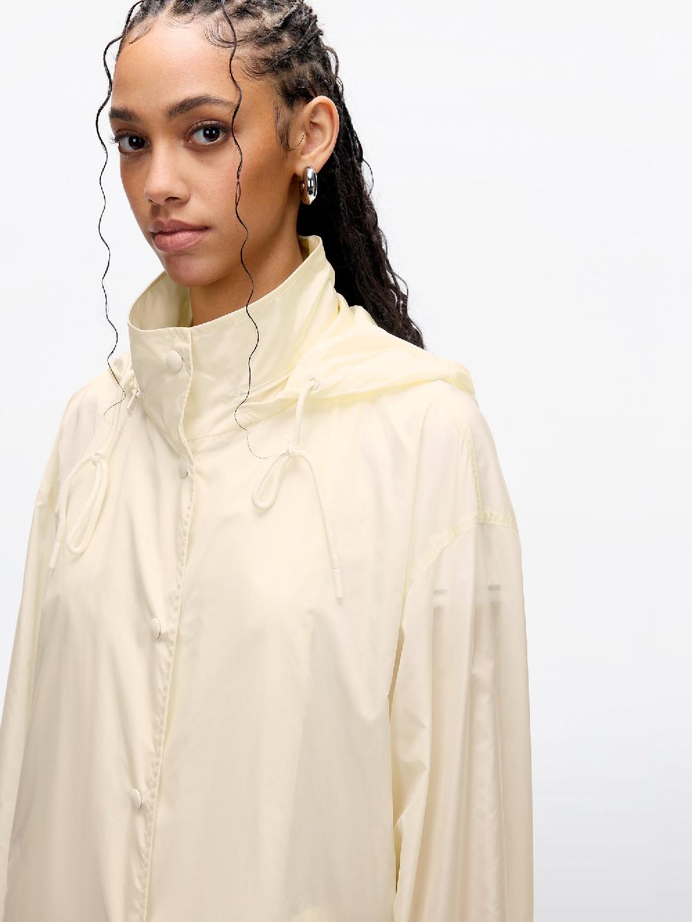 Miss Sixty LIGHTWEIGHT JACKET WITH PACKABLE HOOD WHITE