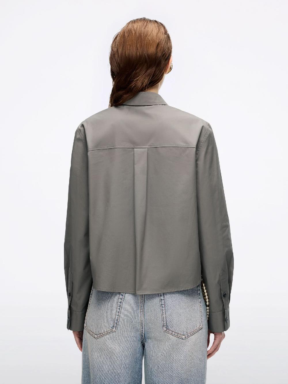 Miss Sixty LOOSE-FIT EMBROIDERED SHIRT VERDE MILITARE