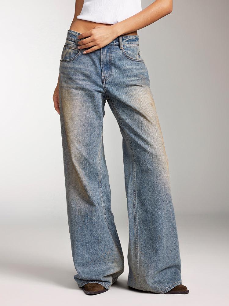 miss sixty LOW-RISE WASTELAND STYLE JEANS LIGHT BLUE