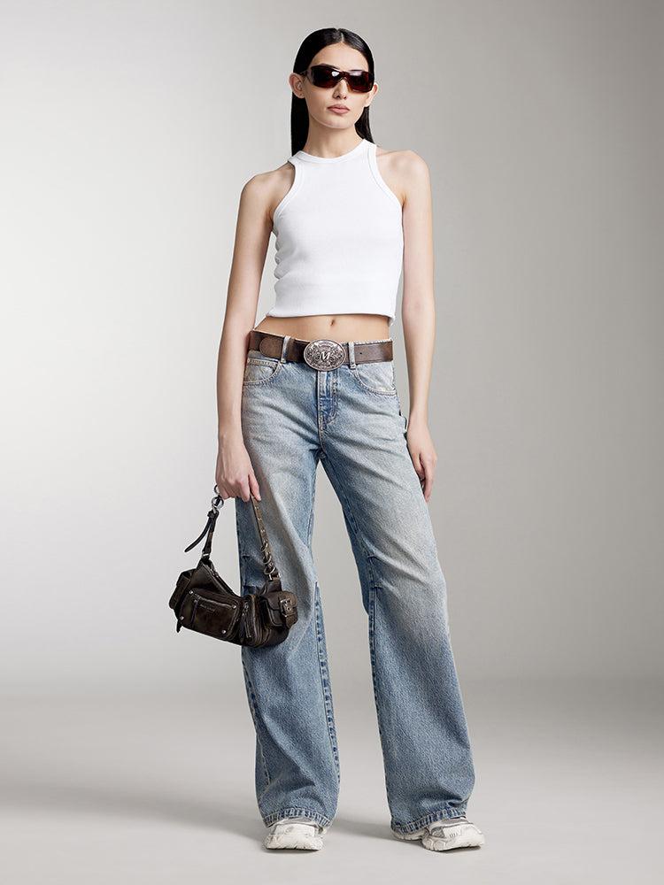 Miss Sixty LOW WAIST LIGHT BLUE FLARED JEANS LIGHT BLUE