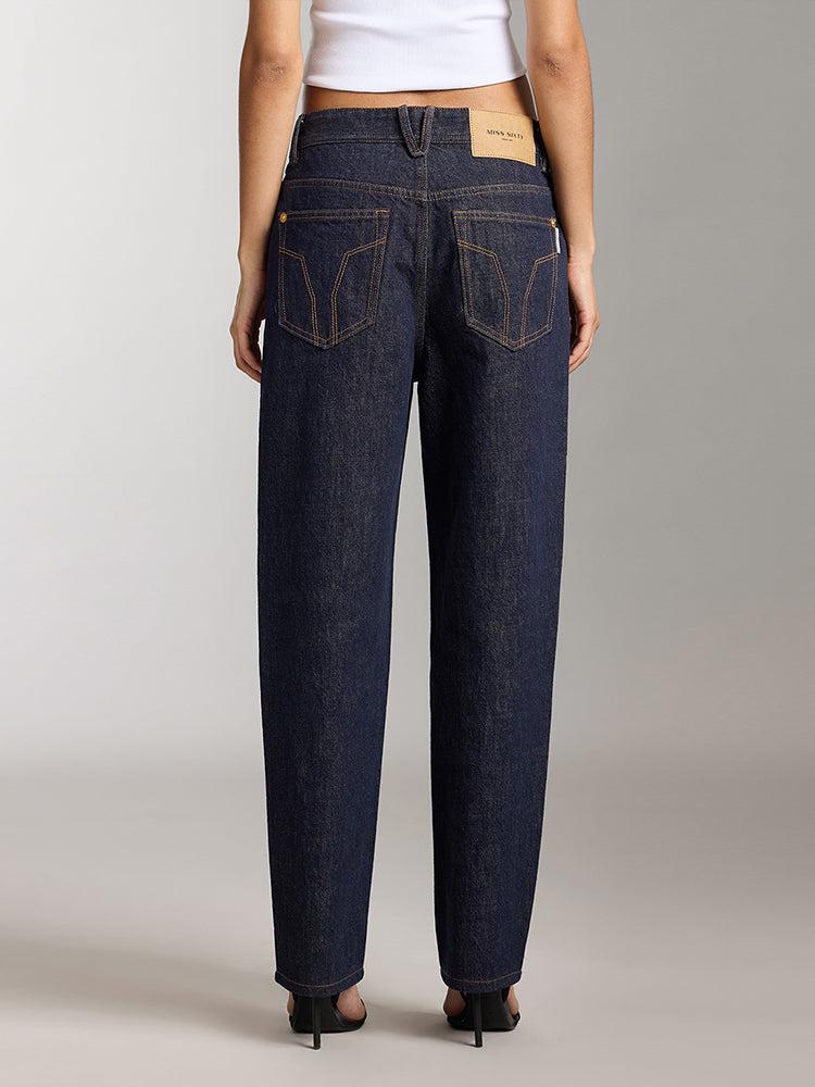 Miss Sixty LOW-WAIST SLIMMING TAPERED JEANS DARK BLUE