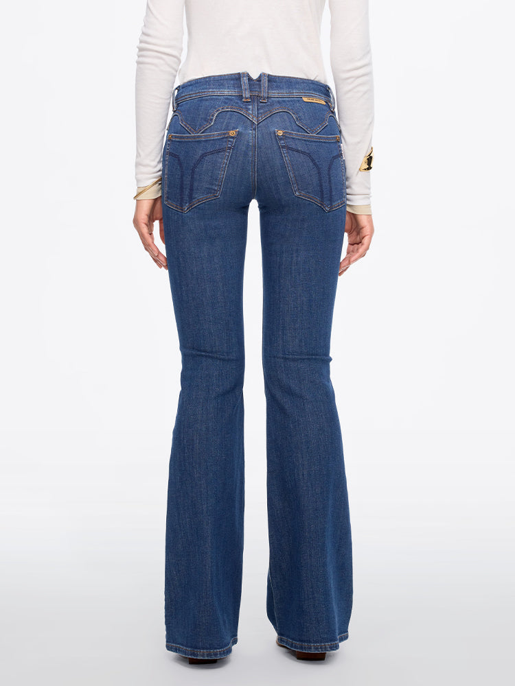 Miss Sixty LOW-WAISTED FLARED JEANS-BELLA DEEP BLUE