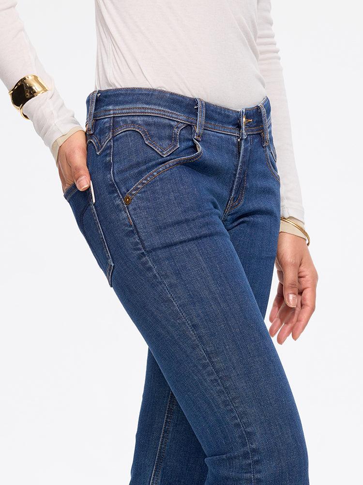Miss Sixty LOW-WAISTED FLARED JEANS-BELLA DEEP BLUE
