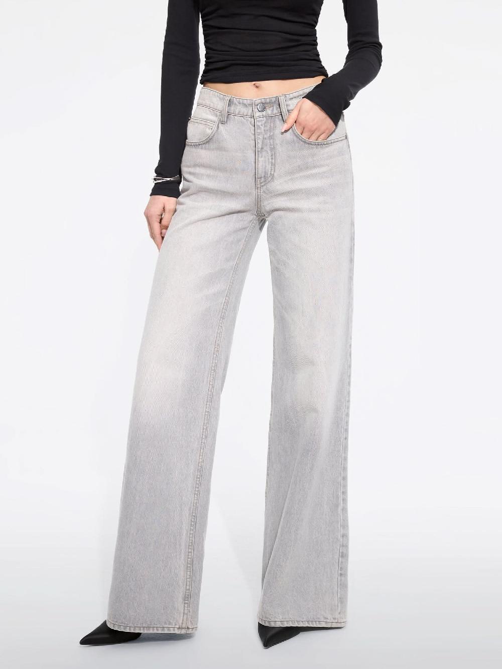 miss sixty LOW-WAISTED SLIGHT FLARE JEANS LIGHT GREY