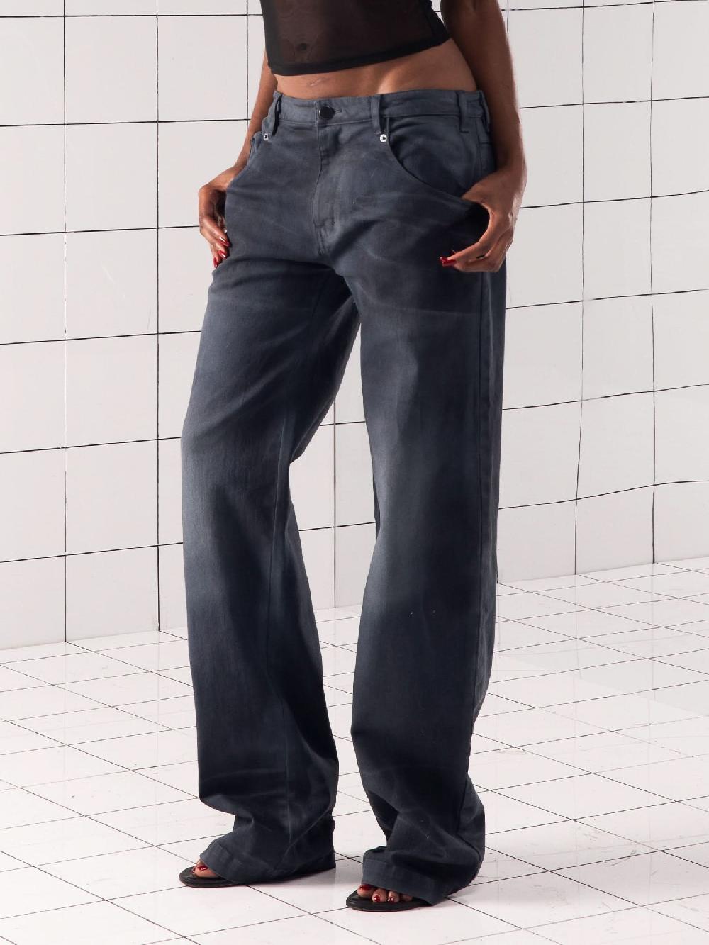 Miss Sixty AIR SPRAY STRAIGHT LEG JEANS BLACK FOG