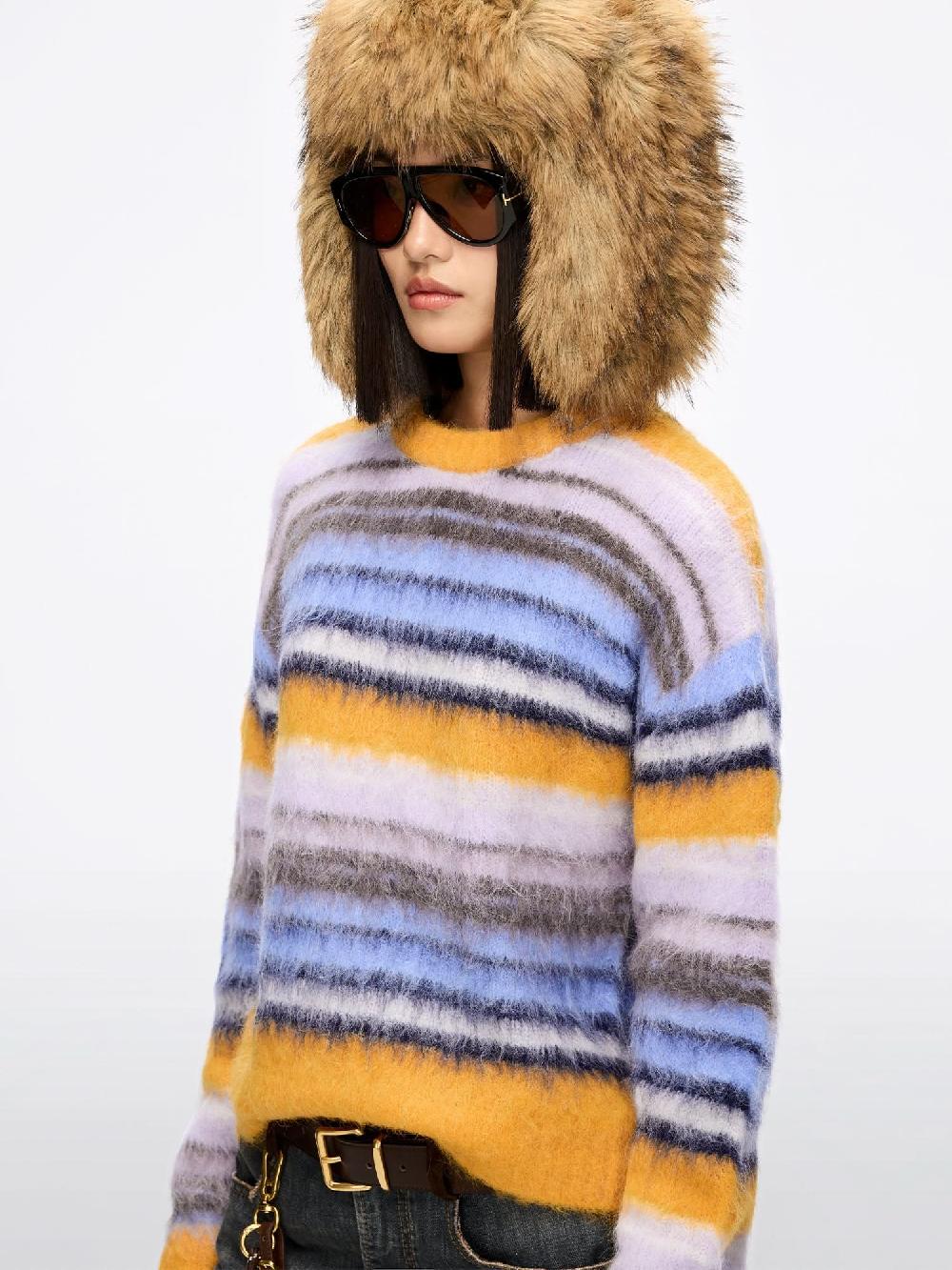 Miss Sixty ALPACA-BLEND KNIT CARDIGAN MULTICOLOUR