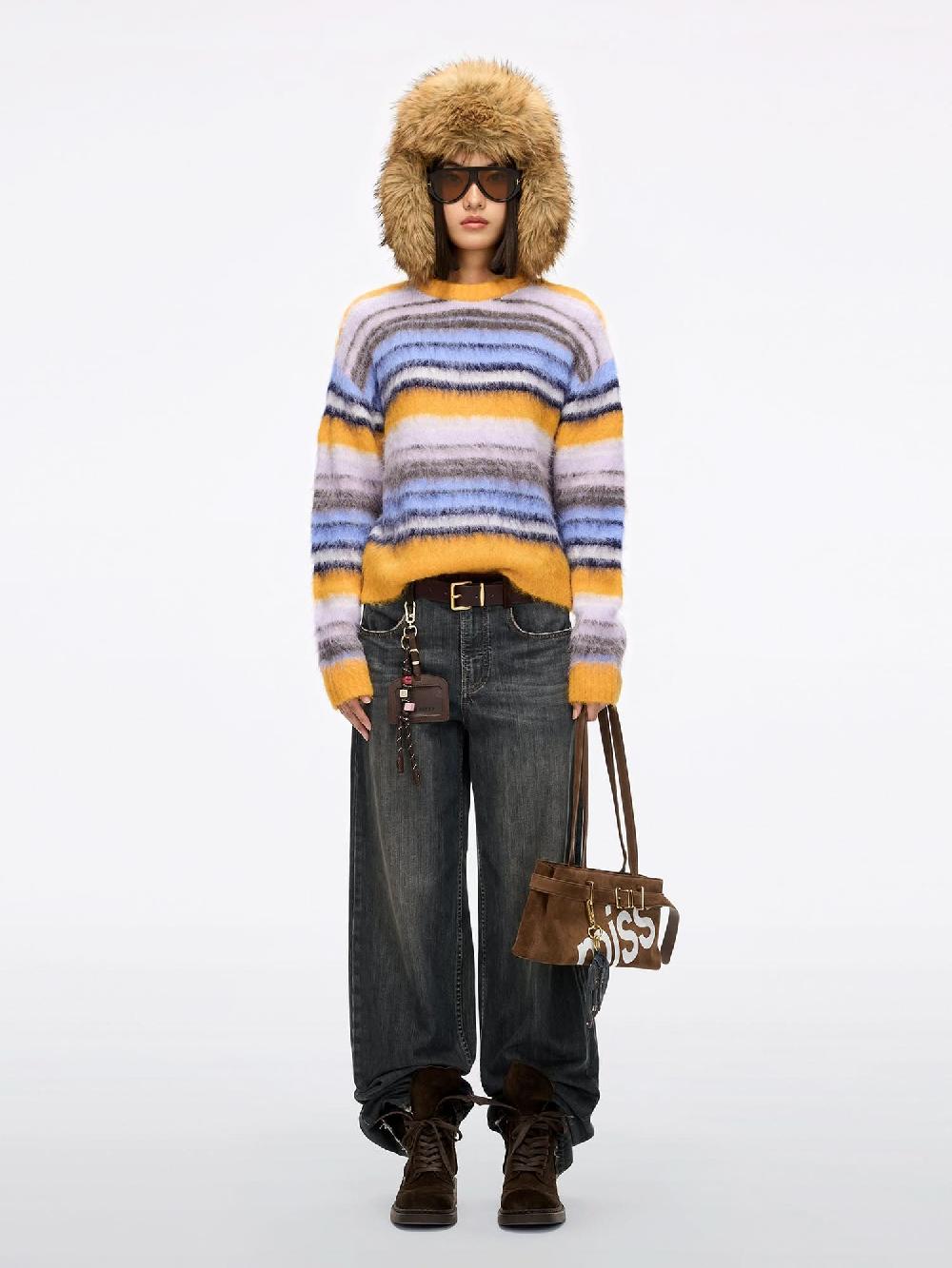 Miss Sixty ALPACA-BLEND KNIT CARDIGAN MULTICOLOUR