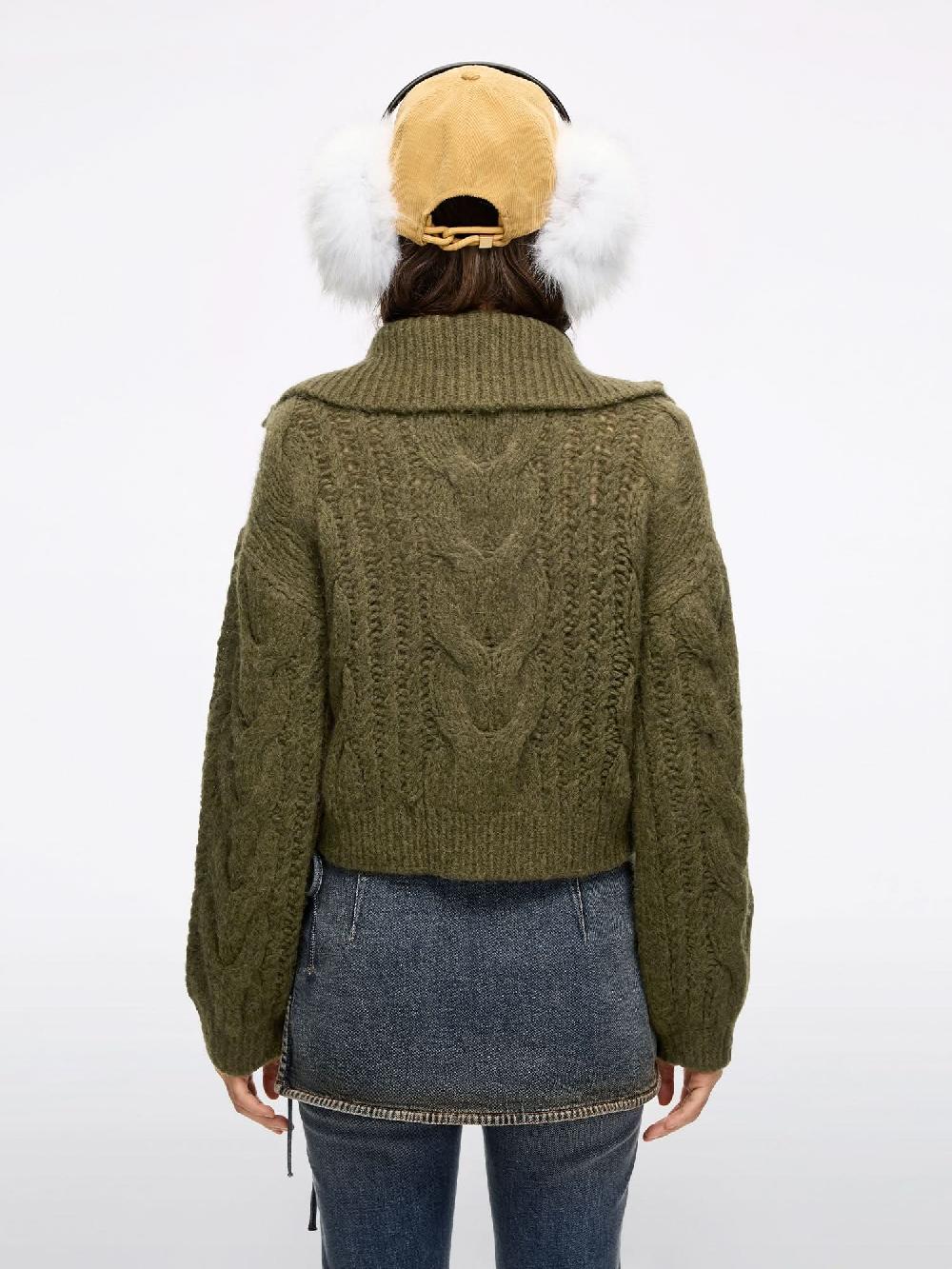 Miss Sixty ALPACA BLEND KNIT WEAR JASPER GREEN