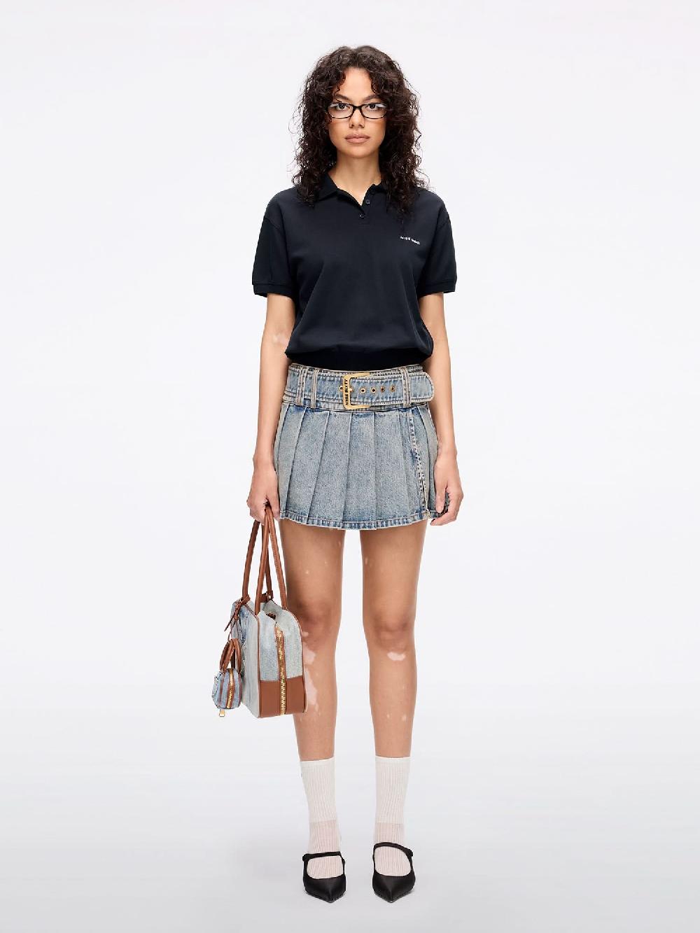 Miss Sixty ANGEL WINGS POLO SHIRT NAVY BLUE