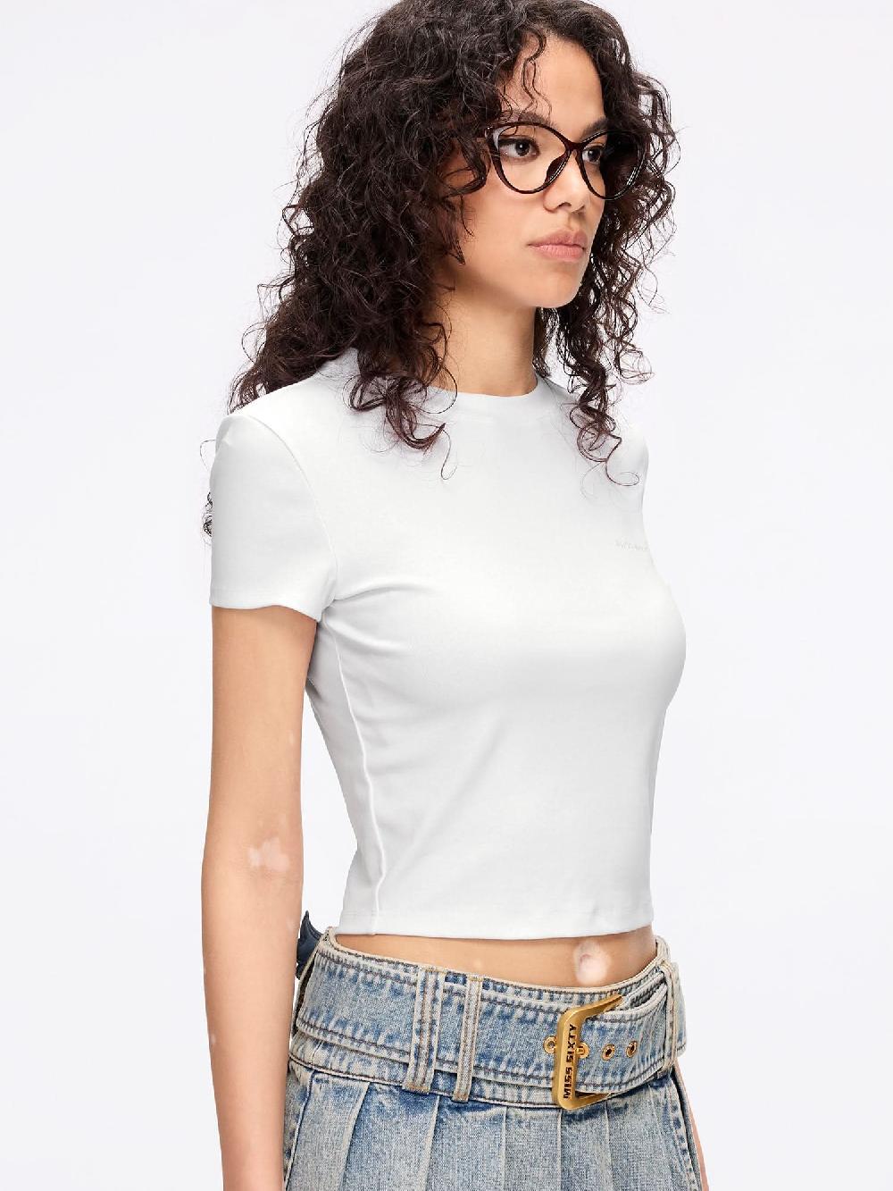 Miss Sixty ANGEL WINGS T-SHIRT BRIGHT WHITE