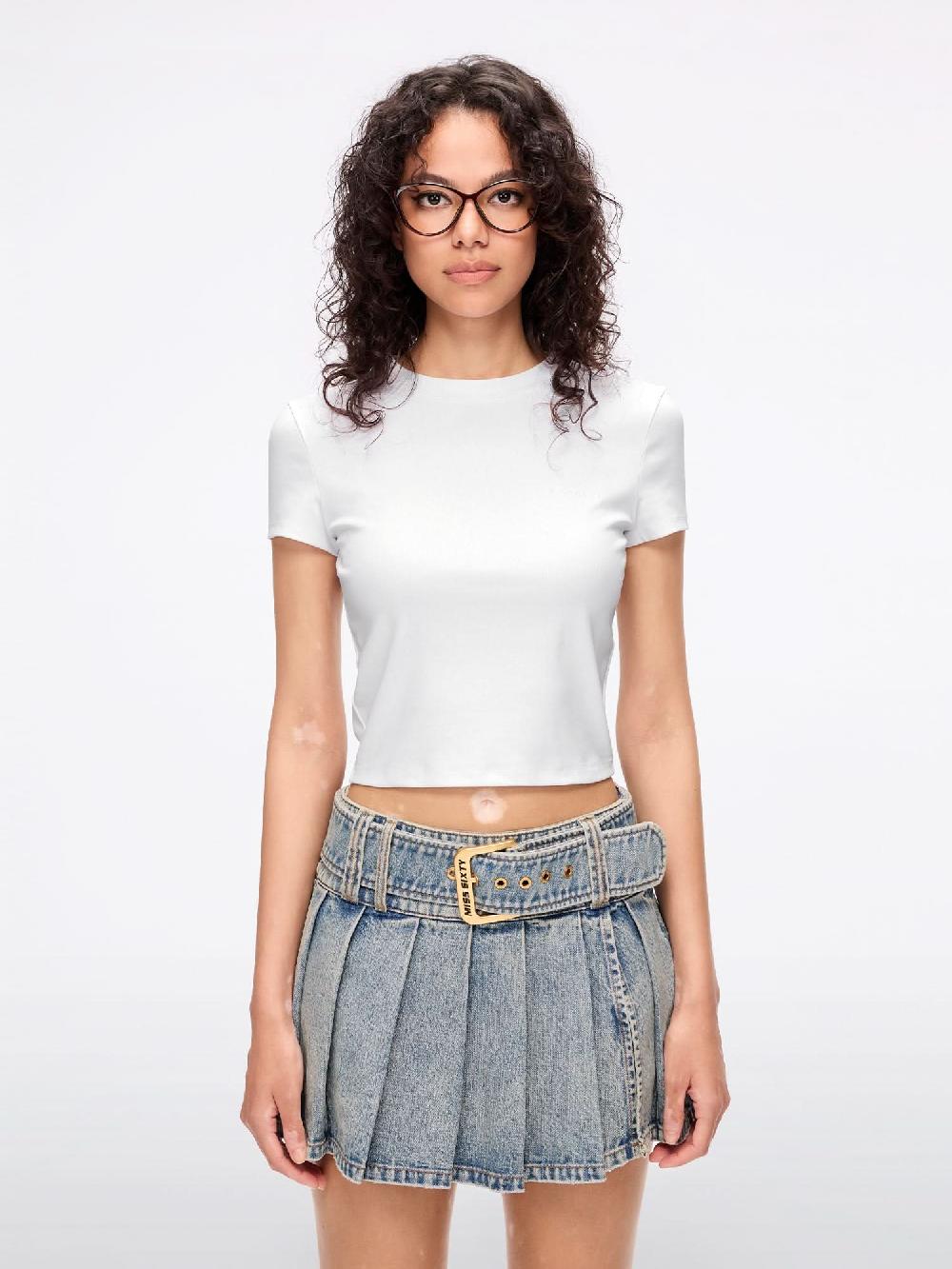 miss sixty ANGEL WINGS T-SHIRT BRIGHT WHITE