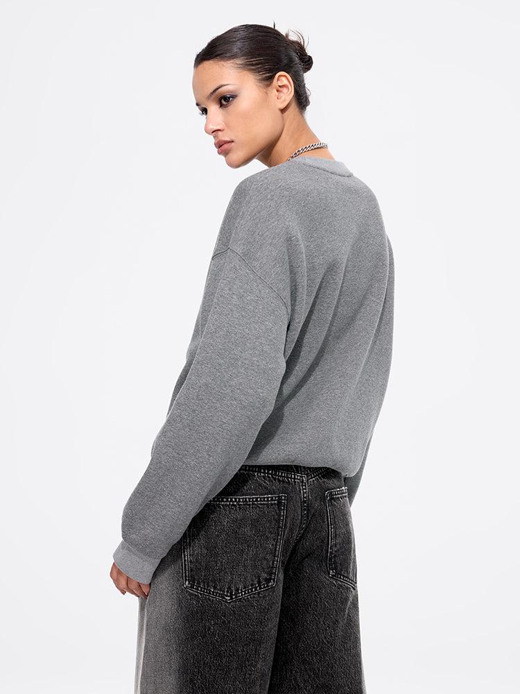Miss Sixty BEADED JUMPER DARK HEATHER GREY