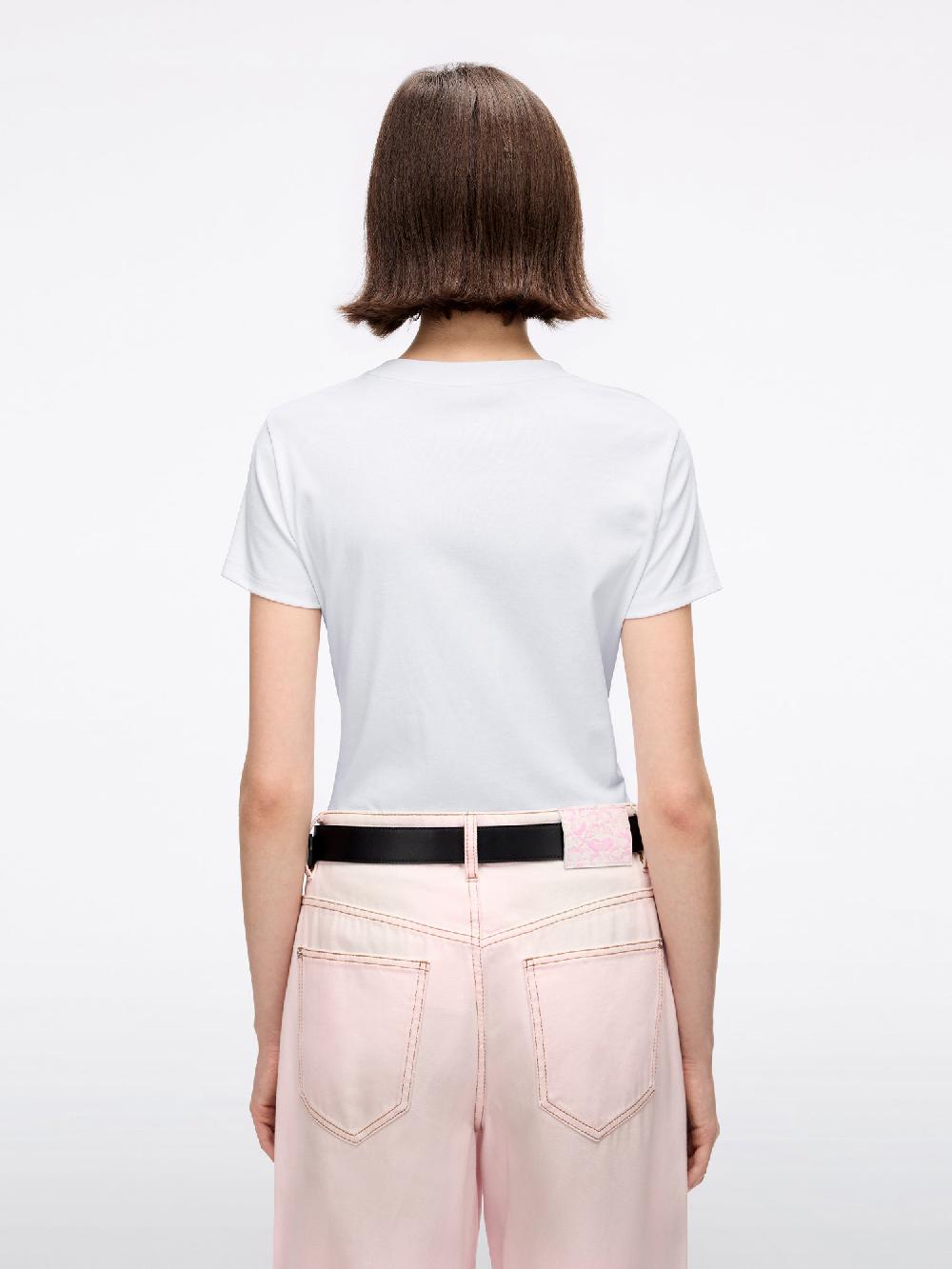 Miss Sixty BEADED PRINTED T-SHIRT BRIGHT WHITE