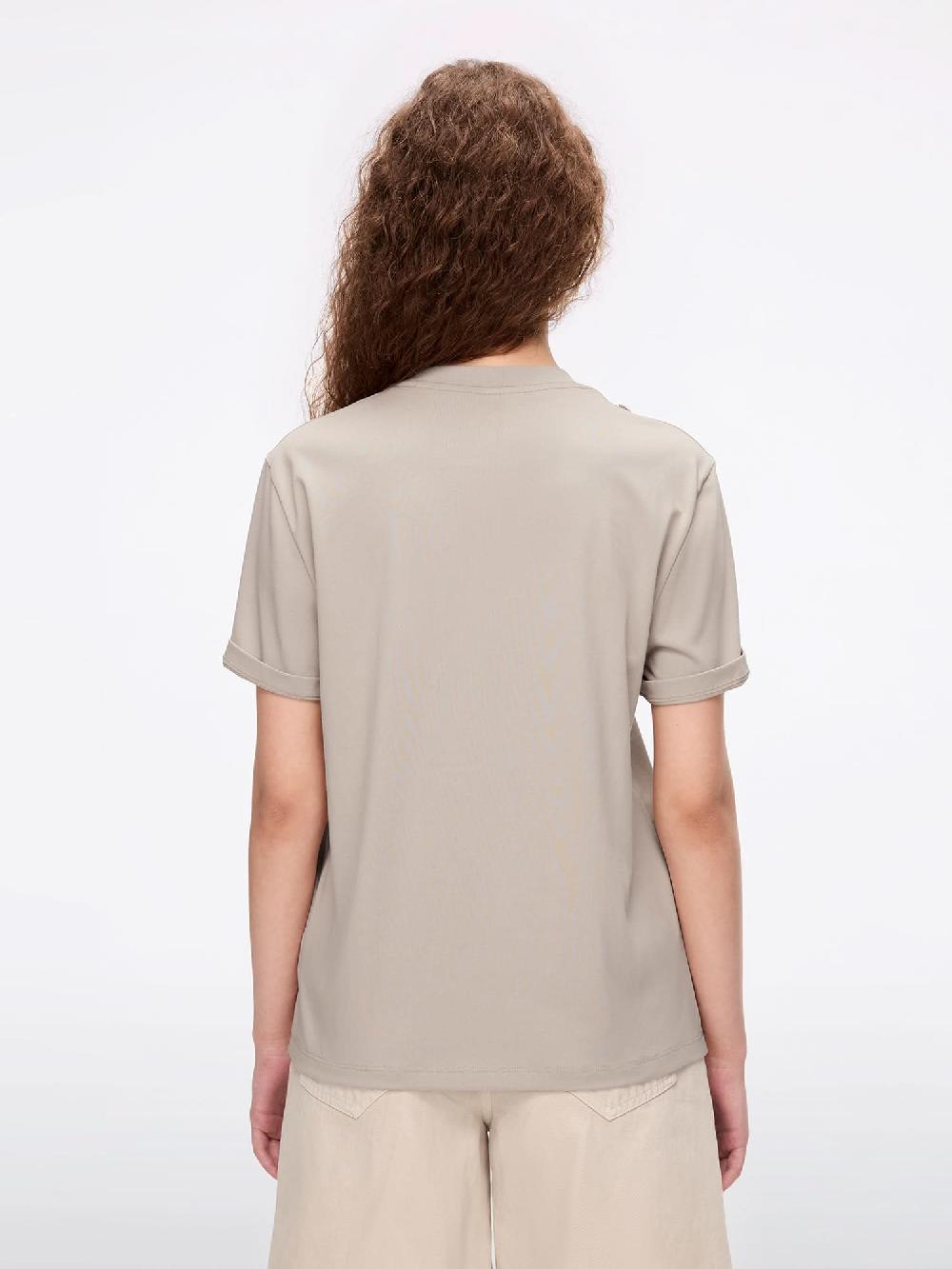 Miss Sixty BEADED PRINTED T-SHIRT KHAKI