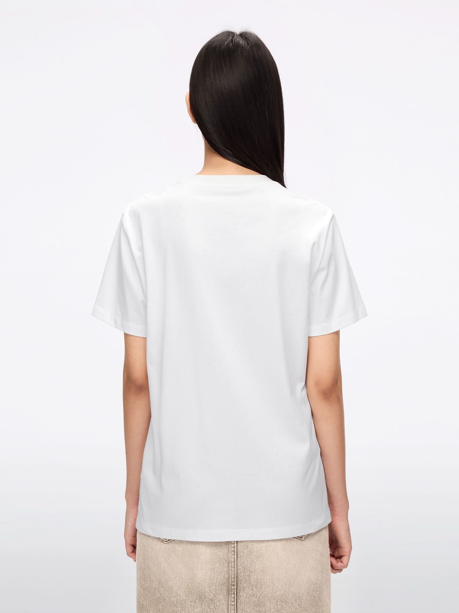 Miss Sixty BEADED SHORT-SLEEVE T-SHIRT WHITE