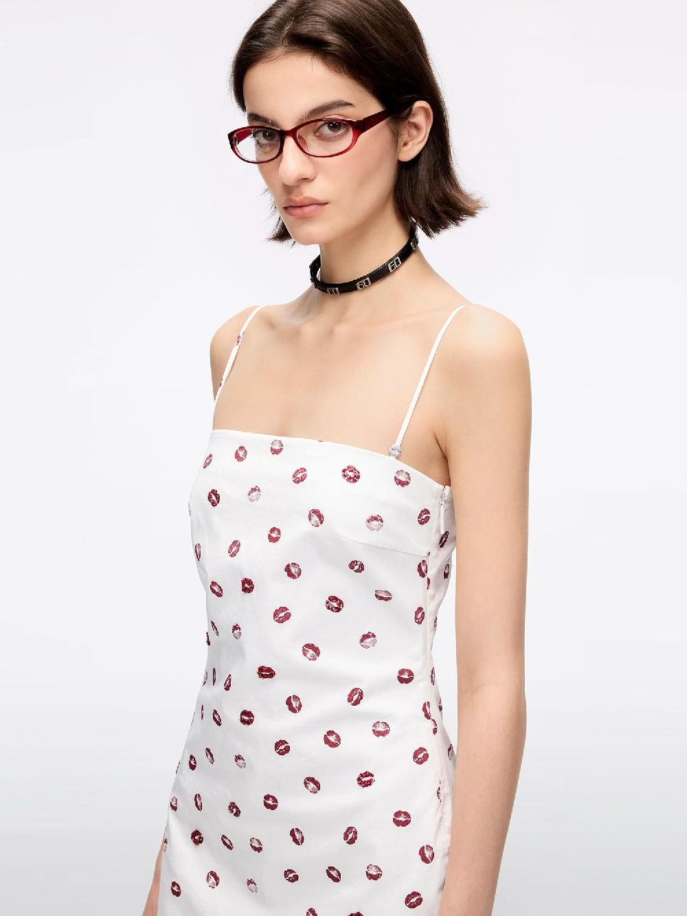 Miss Sixty BEADED STRAP DRESS WHITE