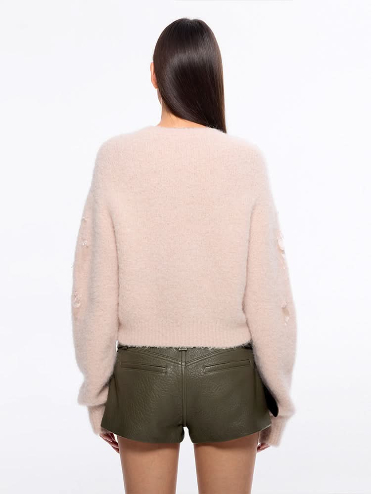 Miss Sixty BEADED SWEATER APRICOT