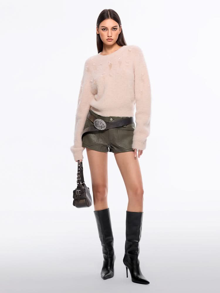 Miss Sixty BEADED SWEATER APRICOT