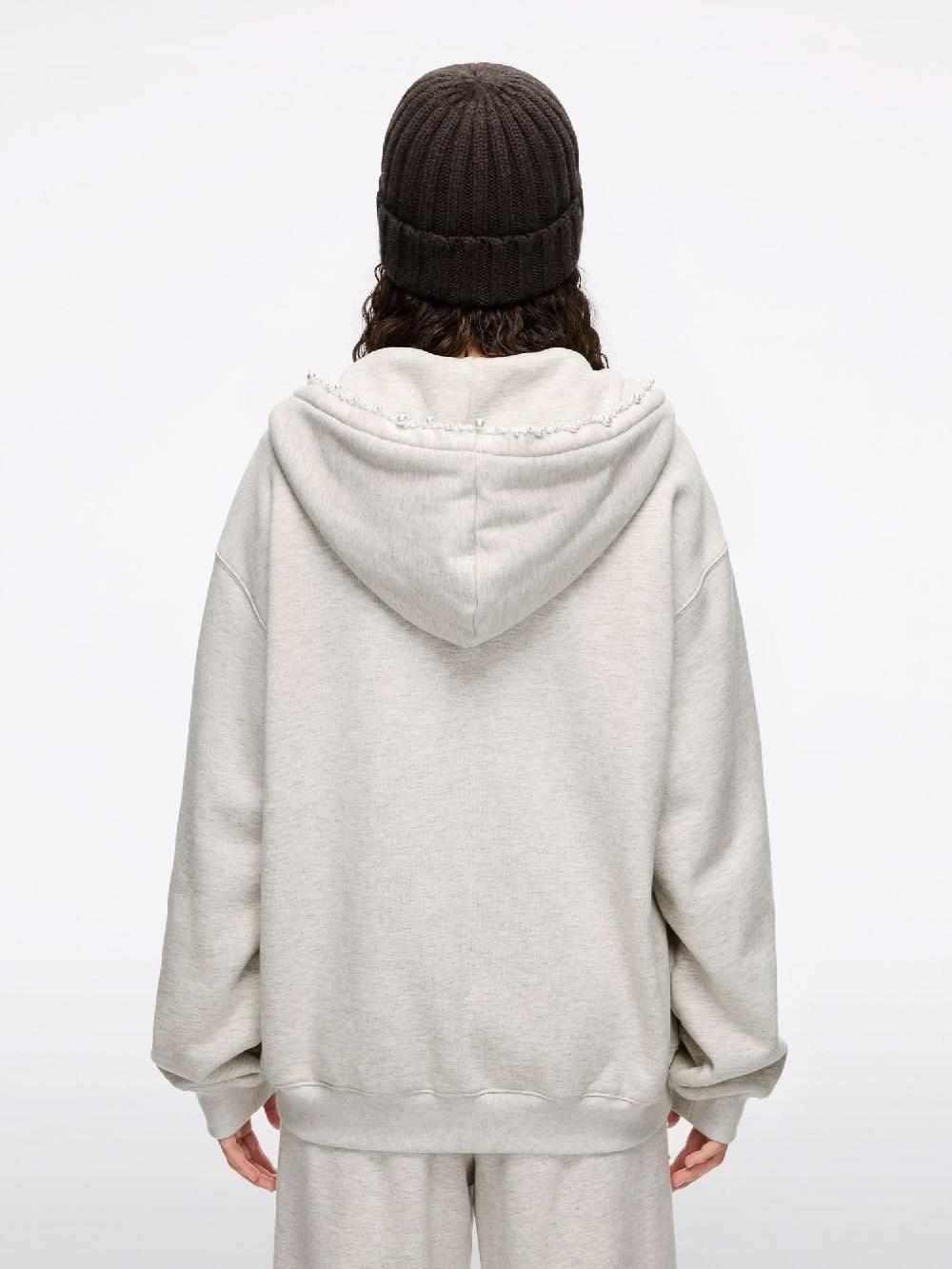 Miss Sixty BEADED SWEATSHIRT LIGHT HEATHER GREY