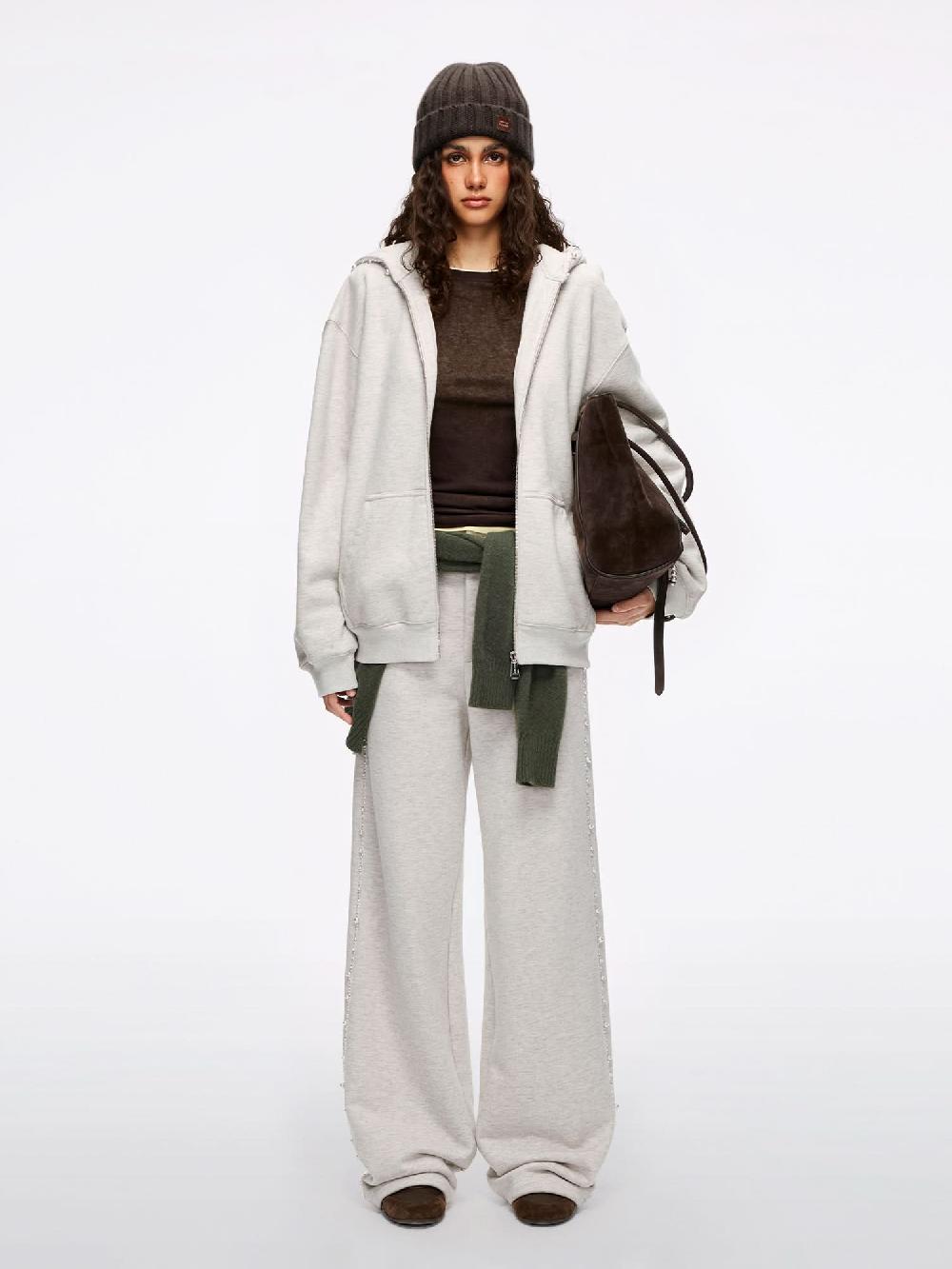 Miss Sixty BEADED SWEATSHIRT LIGHT HEATHER GREY