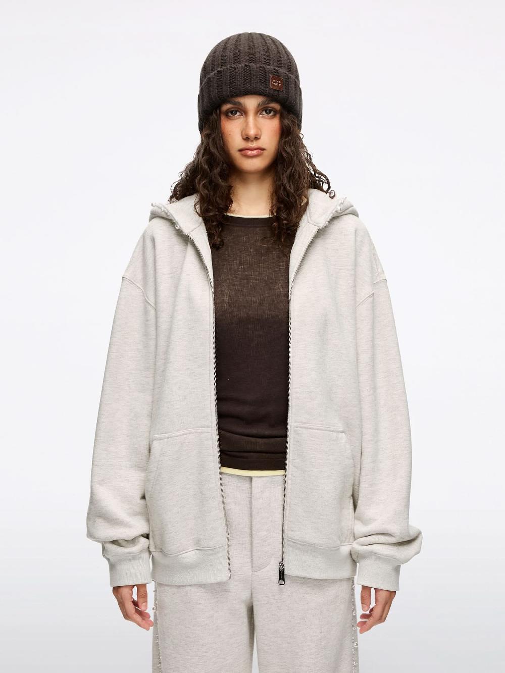 miss sixty BEADED SWEATSHIRT LIGHT HEATHER GREY