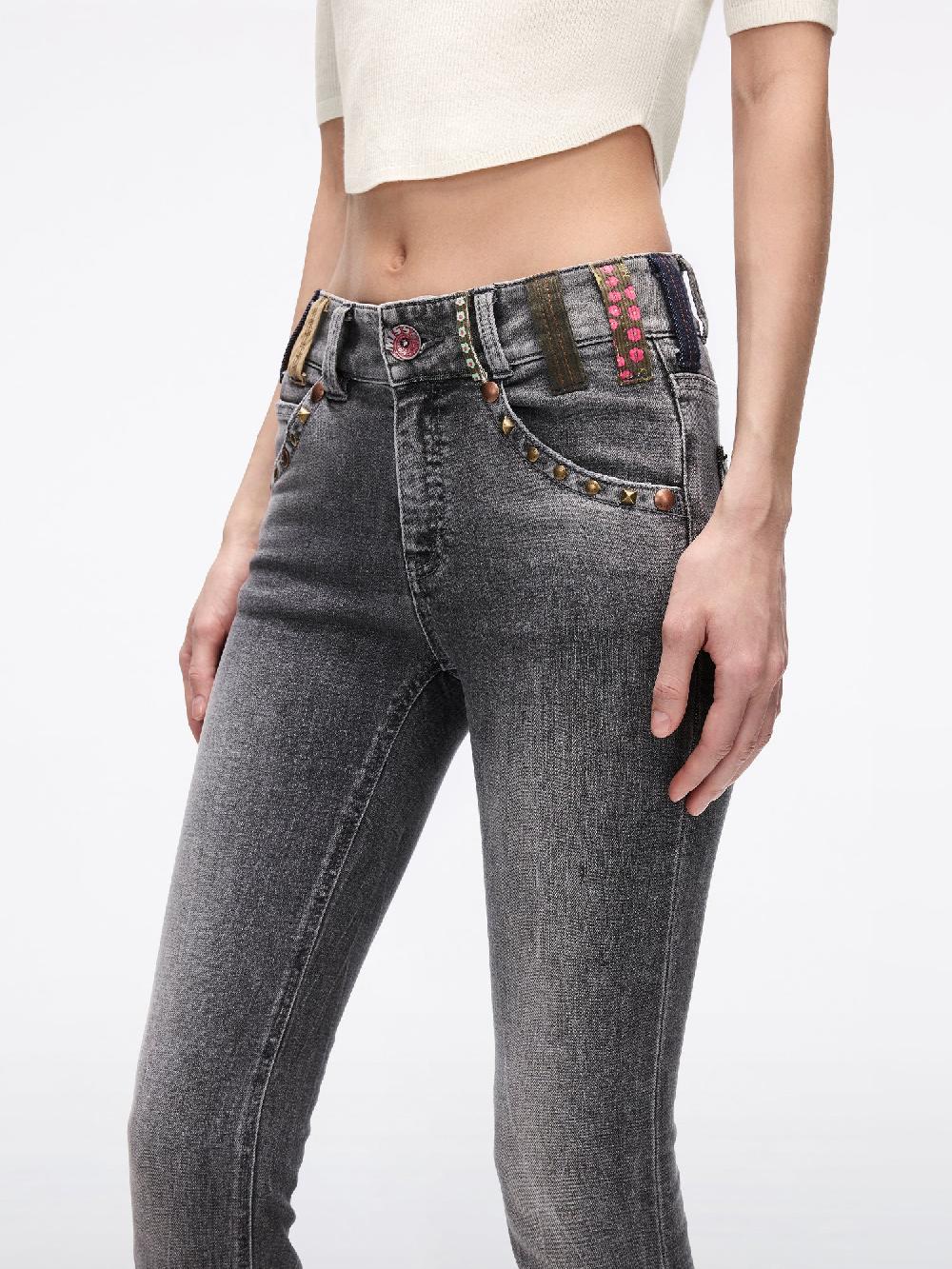 Miss Sixty BELT LOOP FLARED JEANS BLACK FOG