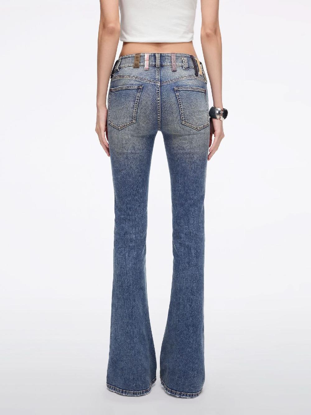Miss Sixty BELT LOOP FLARED JEANS MIDDLE BLUE