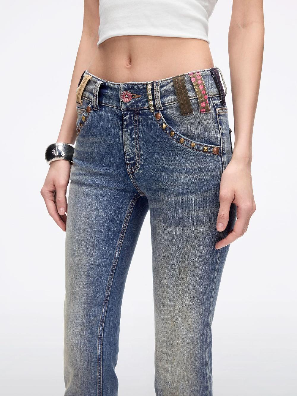 Miss Sixty BELT LOOP FLARED JEANS MIDDLE BLUE