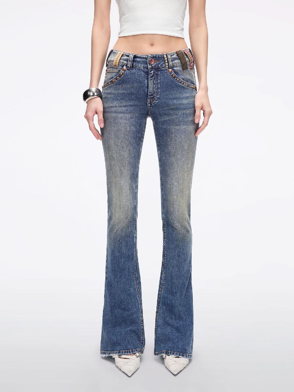 miss sixty BELT LOOP FLARED JEANS MIDDLE BLUE