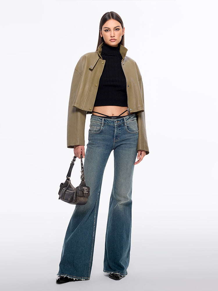 Miss Sixty BIKINI WAIST FLARE JEANS MIDDLE BLUE