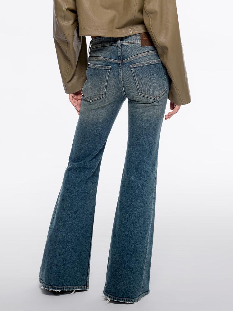 Miss Sixty BIKINI WAIST FLARE JEANS MIDDLE BLUE