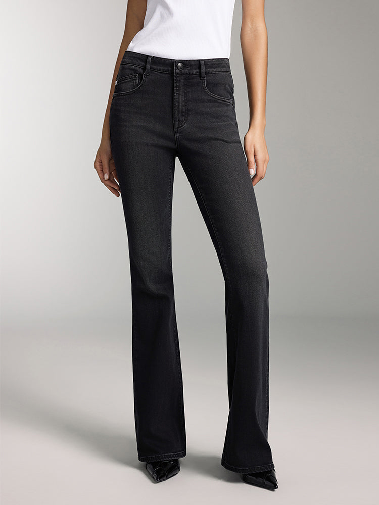 miss sixty BLACK FLARED JEANS BLACK