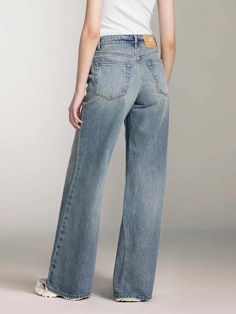 Miss Sixty BLUE LOW-RISE JEANS MIDDLE BLUE