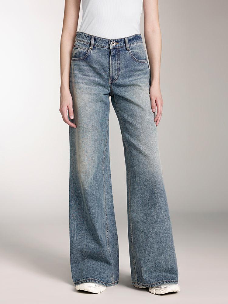 miss sixty BLUE LOW-RISE JEANS MIDDLE BLUE