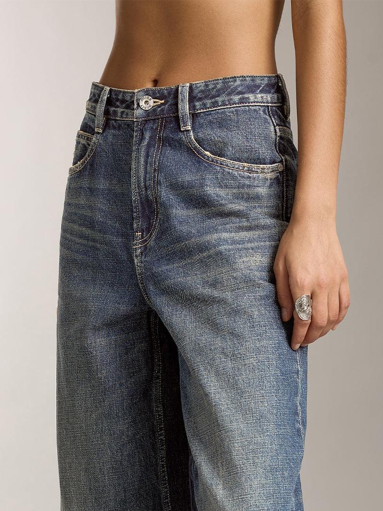Miss Sixty BLUE WIDE LEG JEANS DARK BLUE