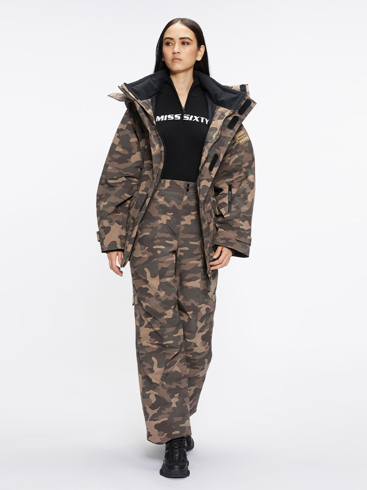 Miss Sixty CAMOUFLAGE HOODED JACKET CAMOUFLAGE