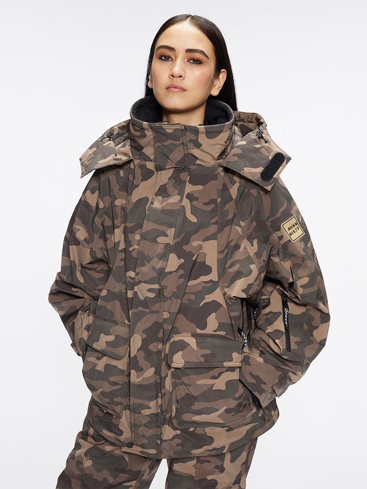 miss sixty CAMOUFLAGE HOODED JACKET CAMOUFLAGE