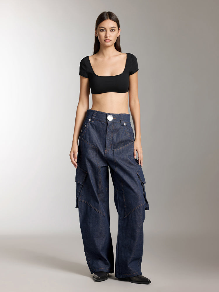 Miss Sixty CARGO JEANS DARK BLUE