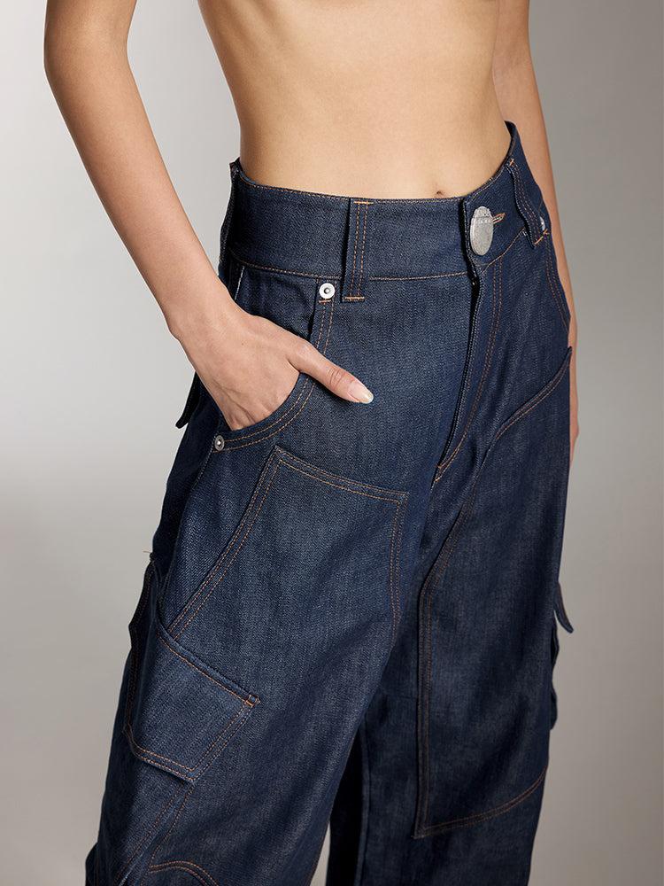 Miss Sixty CARGO JEANS DARK BLUE