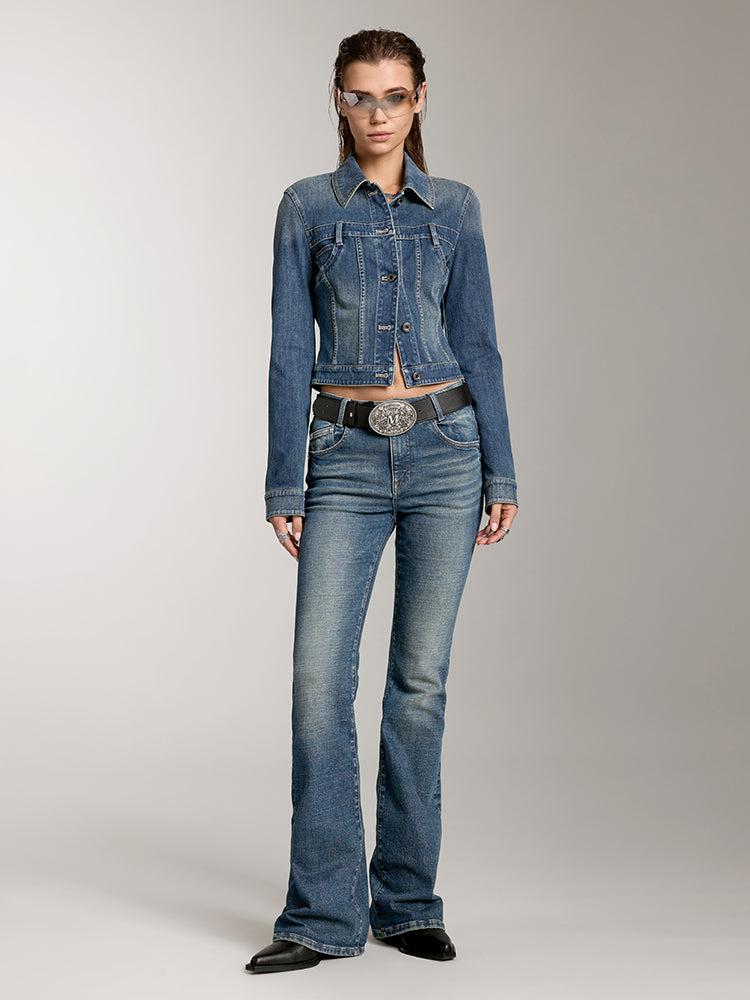 Miss Sixty CARGO STYLE DENIM JACKET MIDDLE BLUE