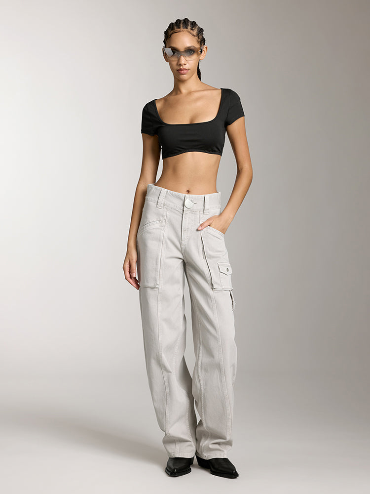 Miss Sixty CARGO STYLE JEANS KHAKI GREY