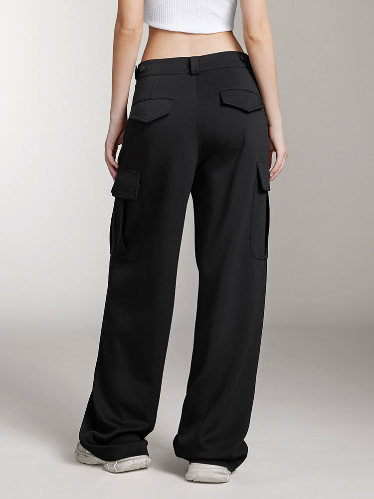 Miss Sixty CARGO STYLE TROUSER WITH ACETATE BLACK