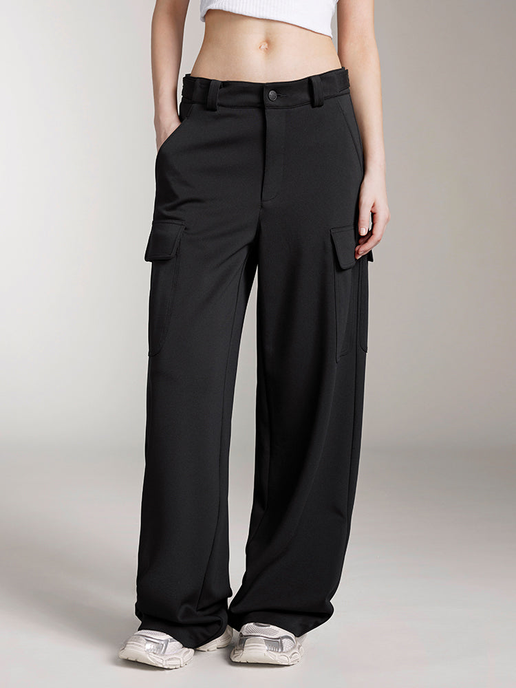 miss sixty CARGO STYLE TROUSER WITH ACETATE BLACK