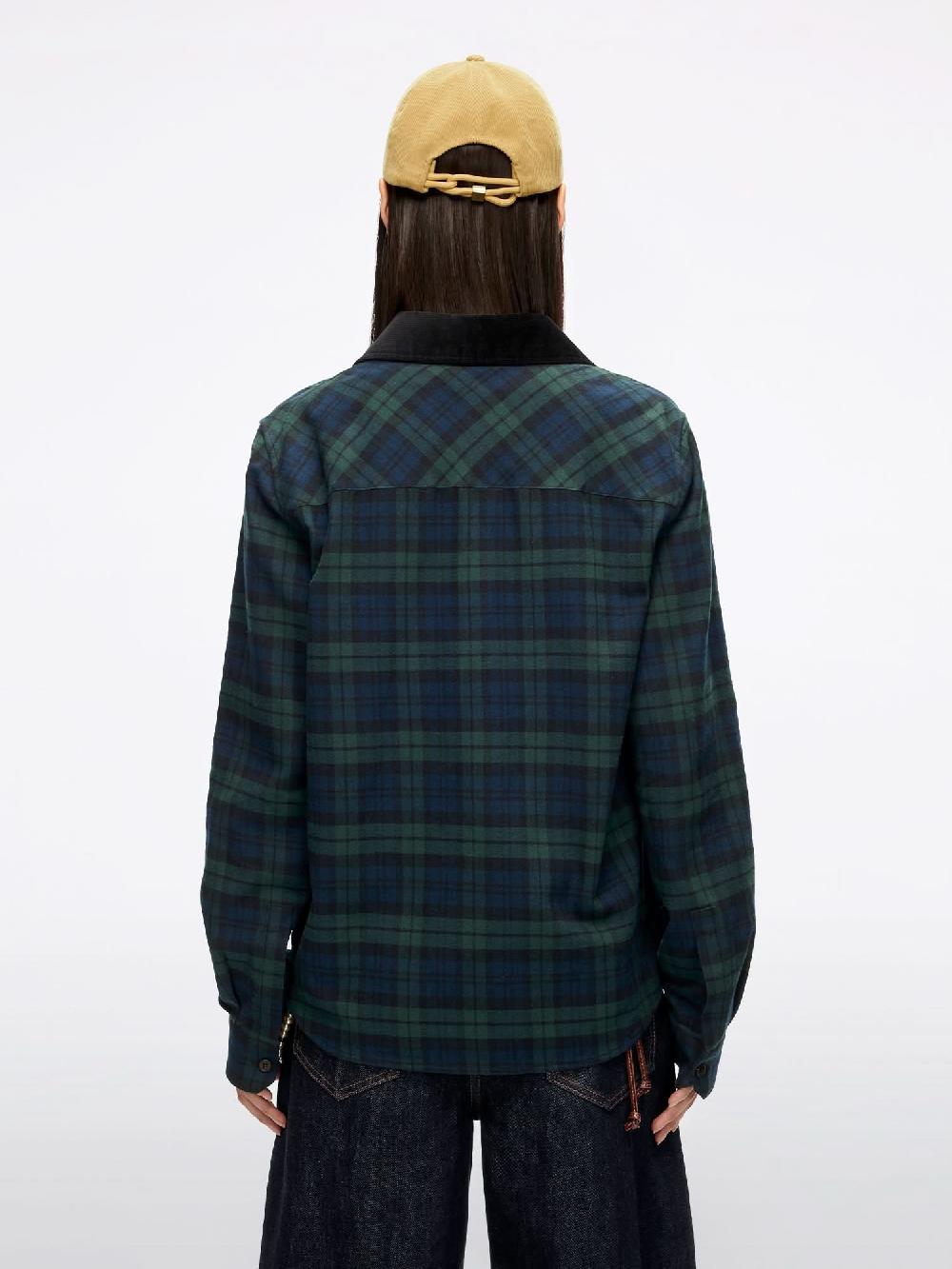 Miss Sixty COLLARED CHECK SHIRT GREEN BLUE