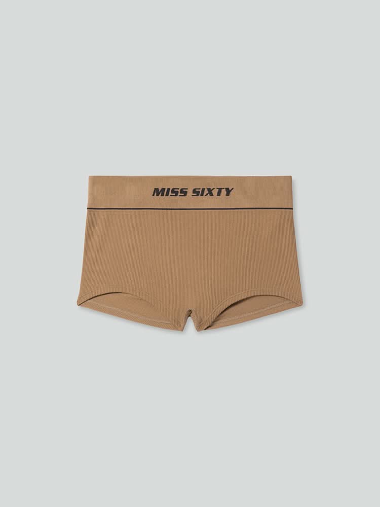 miss sixty COLOUR CONTRAST COTTON SHORTS BROWN