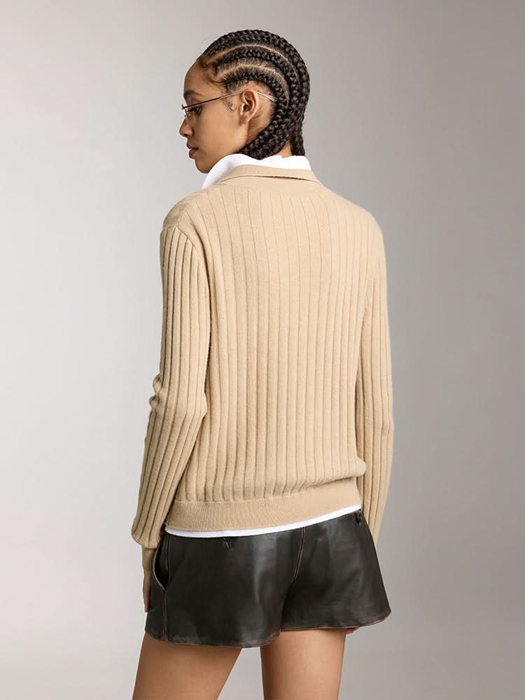 Miss Sixty COLOUR CONTRAST KNIT TOP KHAKI