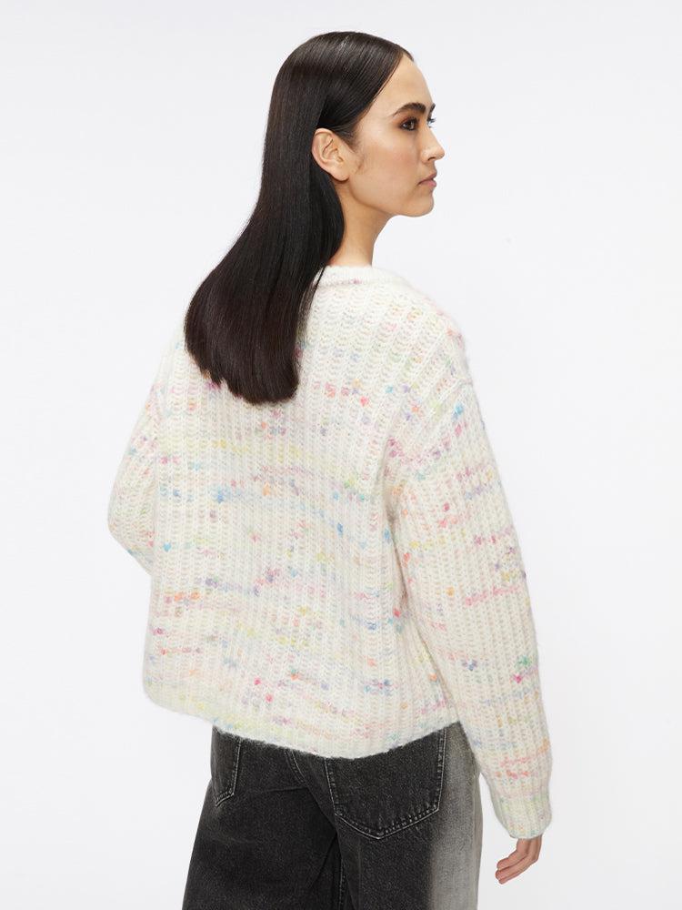 Miss Sixty COLOURFUL DOTTED SWEATER WHITE