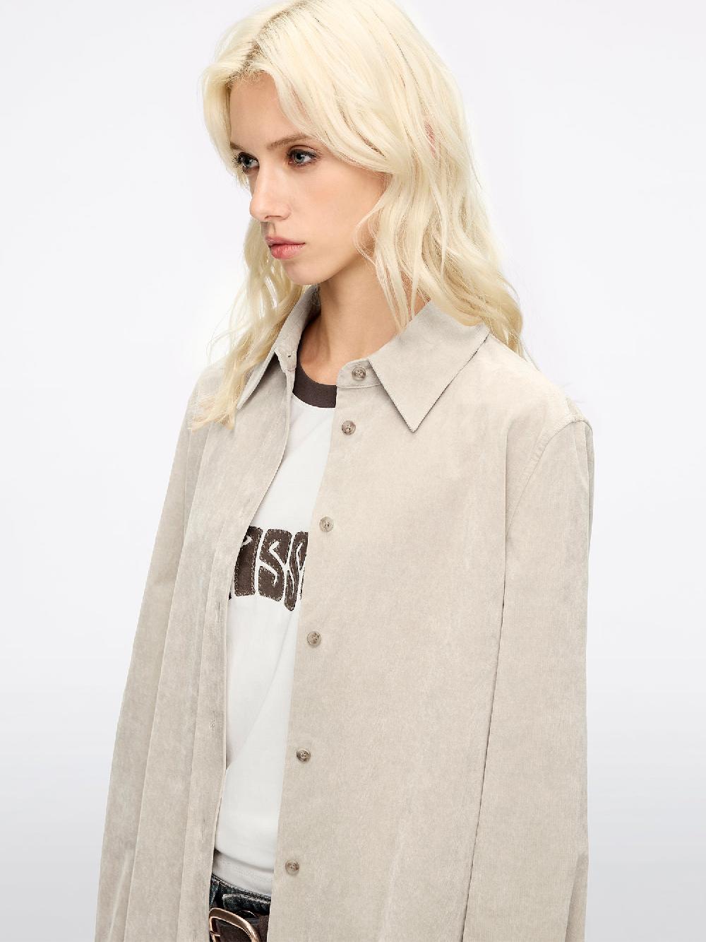Miss Sixty CORDUROY SHIRT COIX SEED GREY