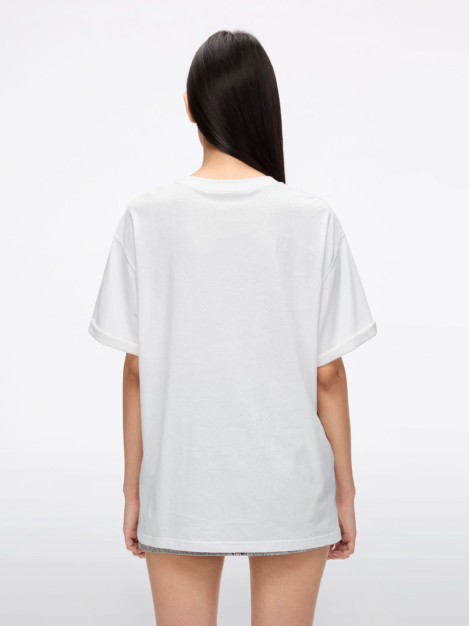 Miss Sixty CREW NECK PRINTED T-SHIRT WHITE